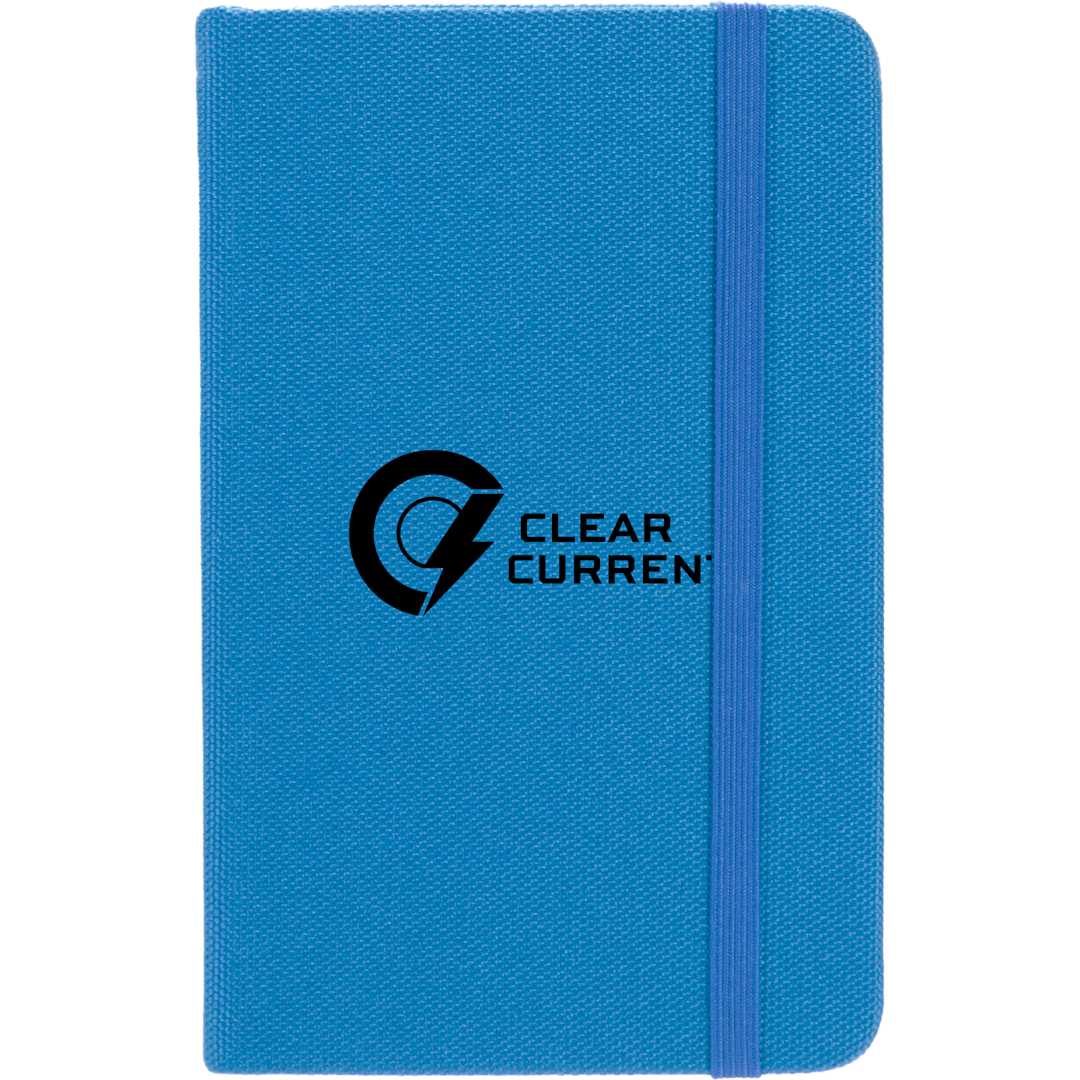 Blue 3.5" x 5.5" Recycled PET Pocket Bound Journal