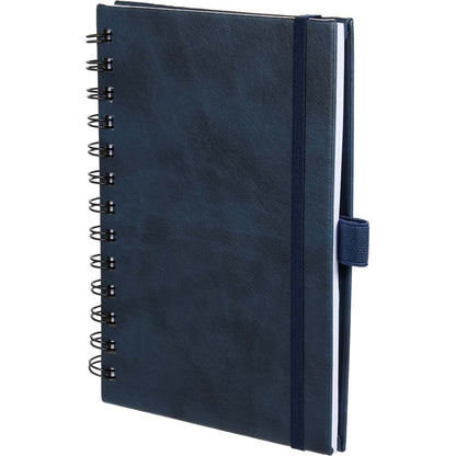 Blue 5” x 7” FSC® Recycled Morano Spiral Journal plain