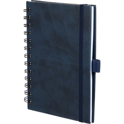 Blue 5” x 7” FSC® Recycled Morano Spiral Journal plain