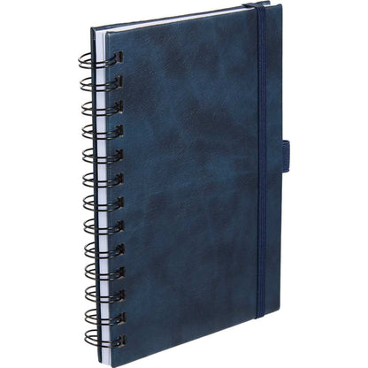 Blue 5” x 7” FSC® Recycled Morano Spiral Journal plain