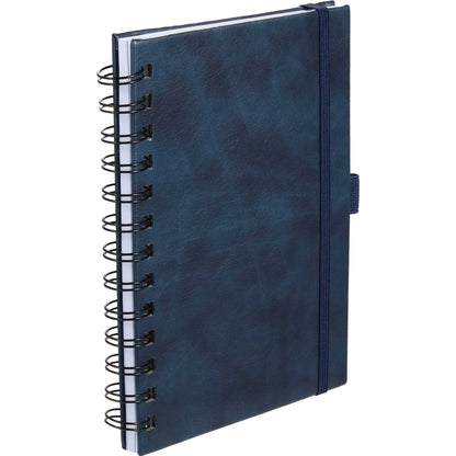 Blue 5” x 7” FSC® Recycled Morano Spiral Journal plain