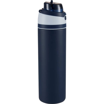 Blue Elvin 28oz Recycled Stainless Flip Straw Bottle plain