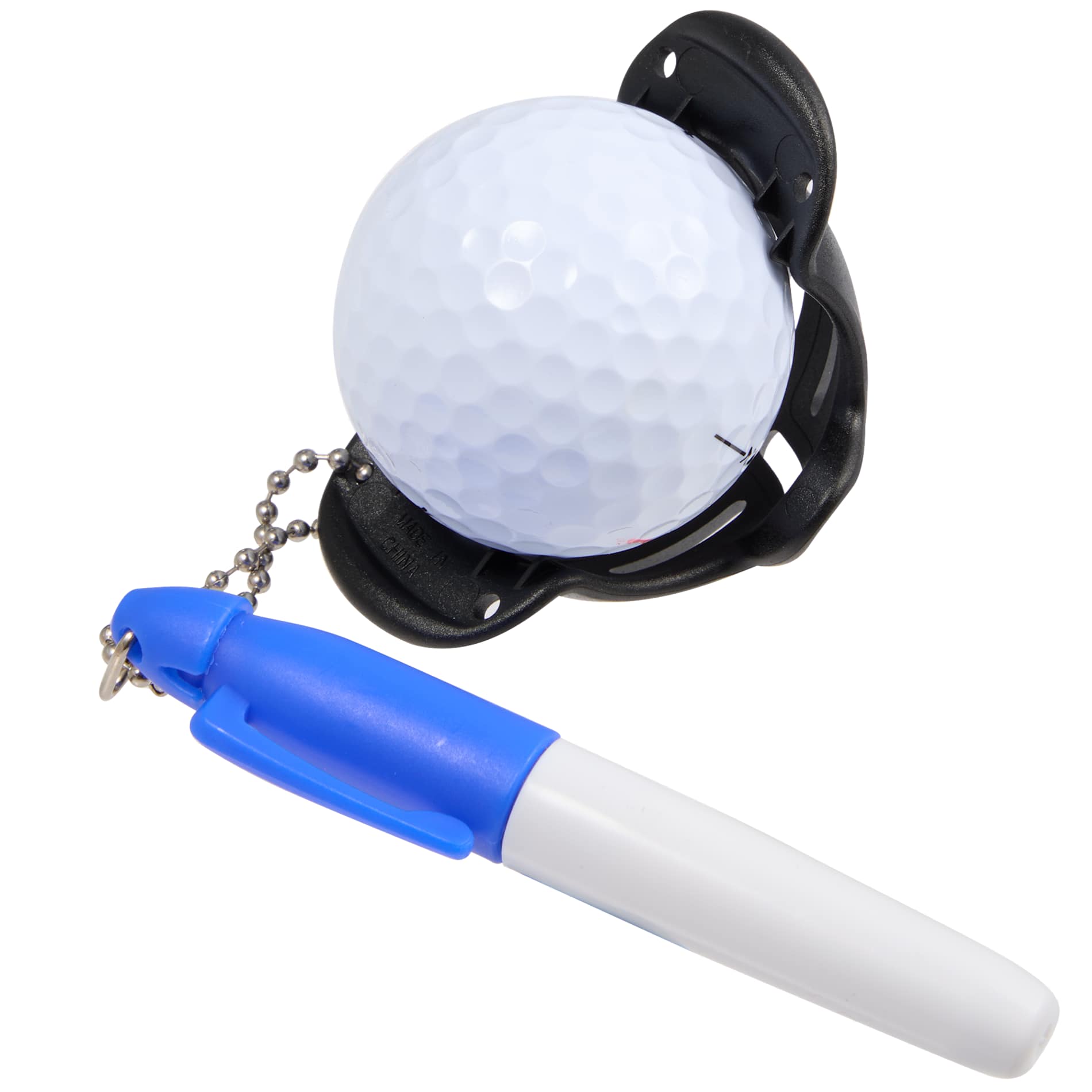 Blue Golf Ball Stencil with Marker plain