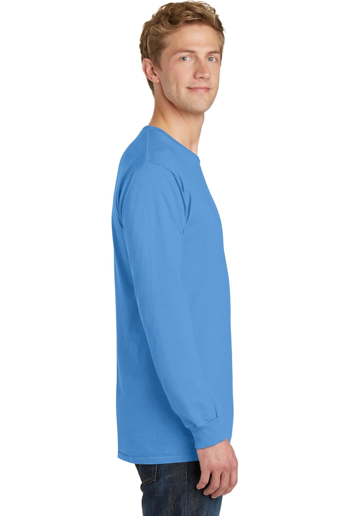 Blue Moon Port & Co Beach Wash Garment-Dyed Long Sleeve Tee PC099LS