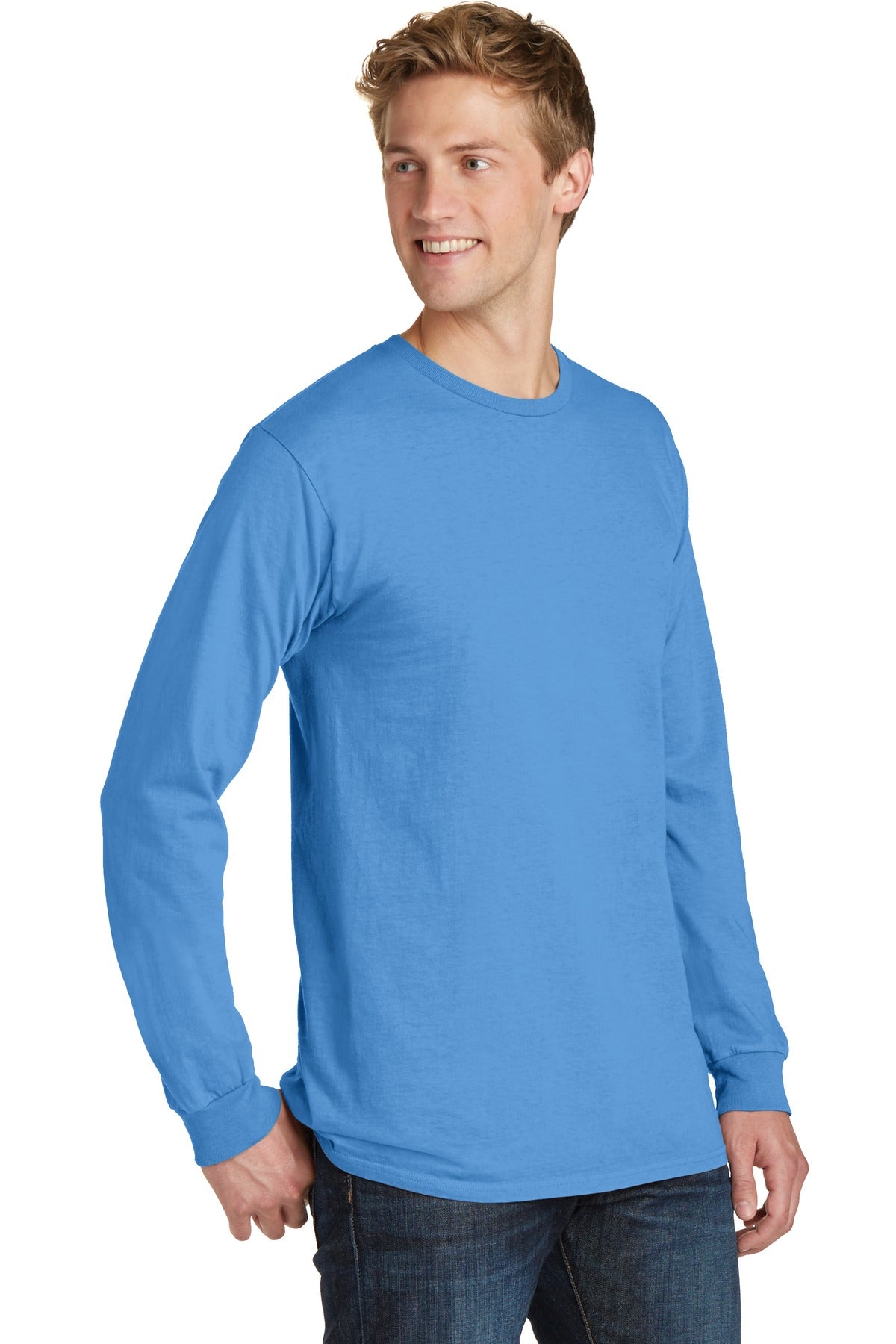Blue Moon Port & Co Beach Wash Garment-Dyed Long Sleeve Tee PC099LS