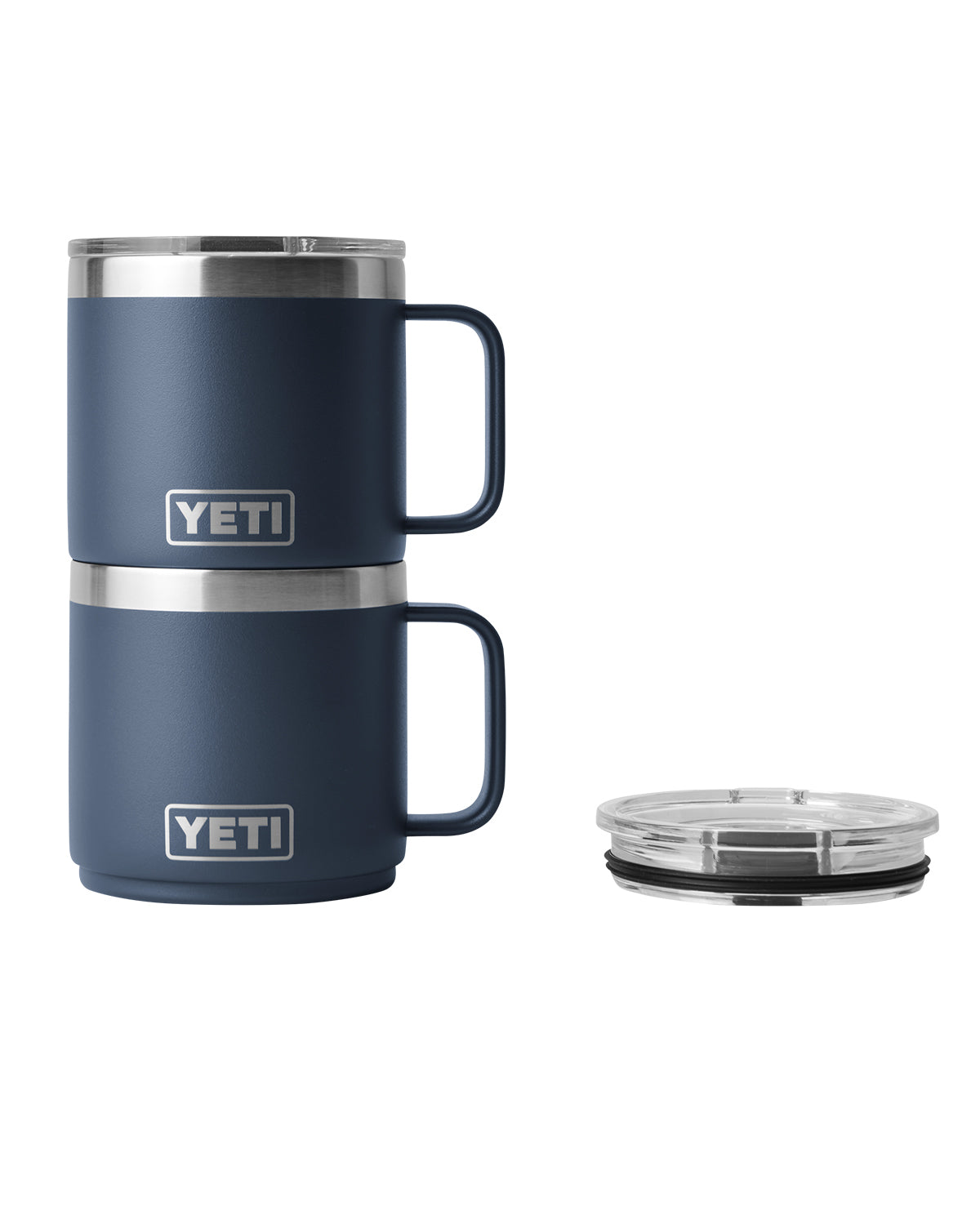 Blue-Navy Rambler® 14 oz Stackable Mug with DuraSip™ Ceramic Lining plain