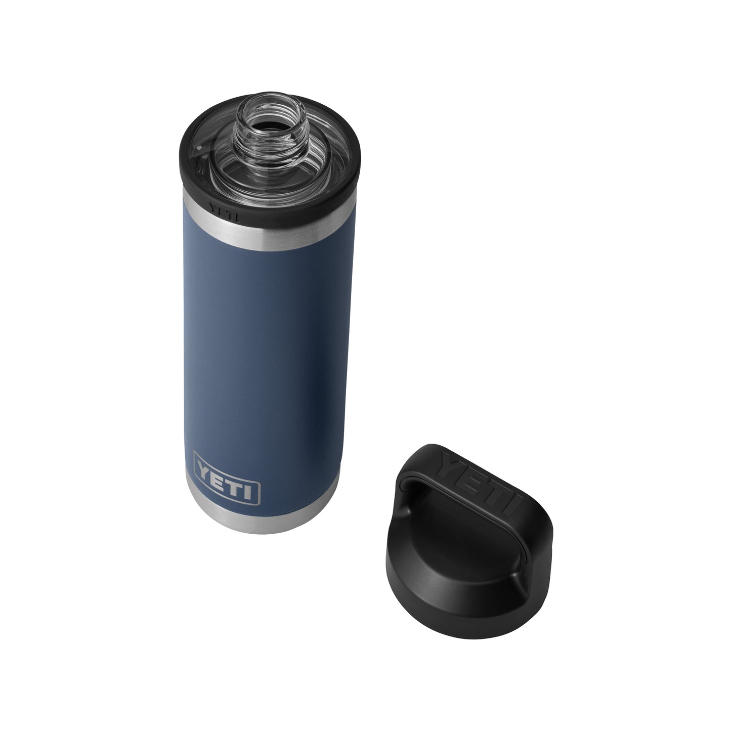 Blue-Navy Rambler® 18 oz Water Bottle with Chug Cap plain