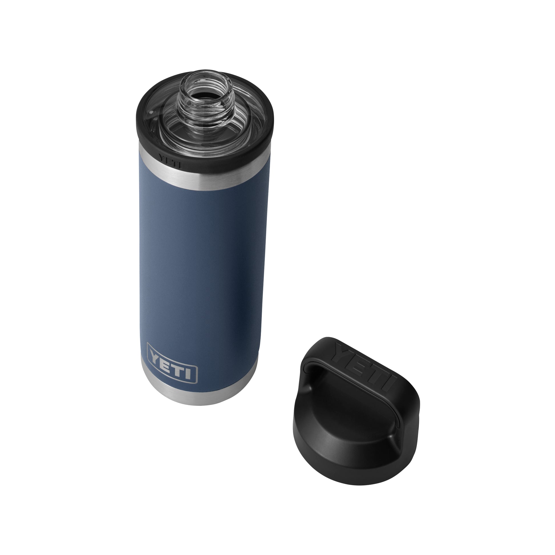 Blue-Navy Rambler® 18 oz Water Bottle with Chug Cap plain