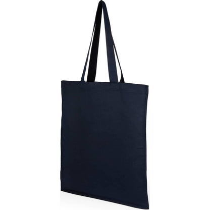Blue Organic 8oz Cotton Double Stitch Tote plain