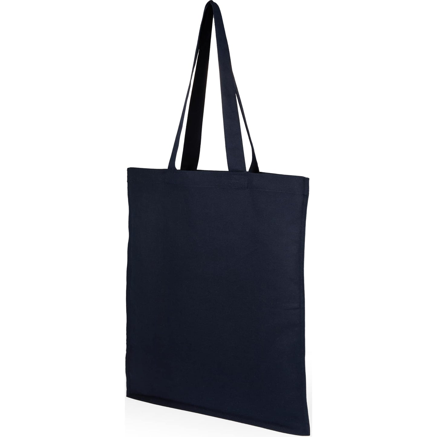 Blue Organic 8oz Cotton Double Stitch Tote plain