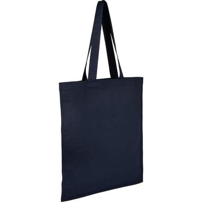 Blue Organic 8oz Cotton Double Stitch Tote plain
