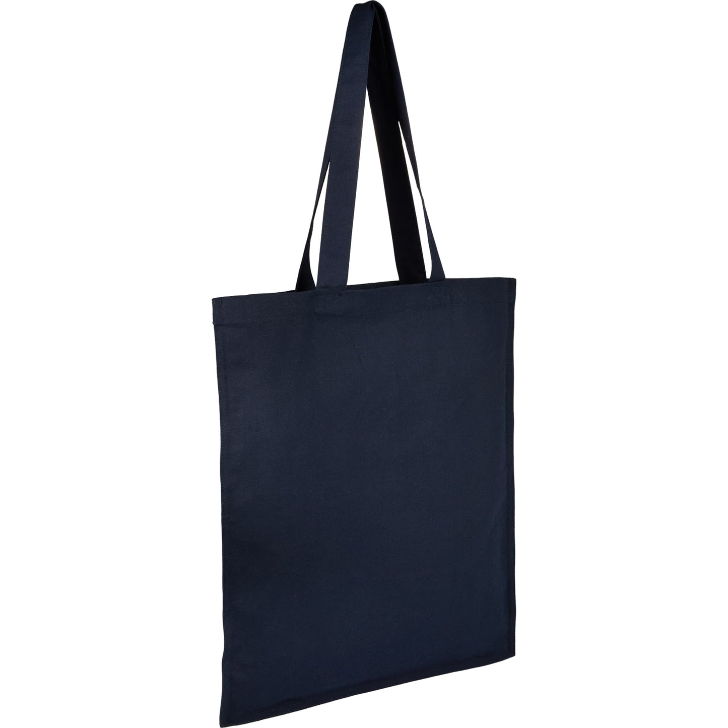 Blue Organic 8oz Cotton Double Stitch Tote plain
