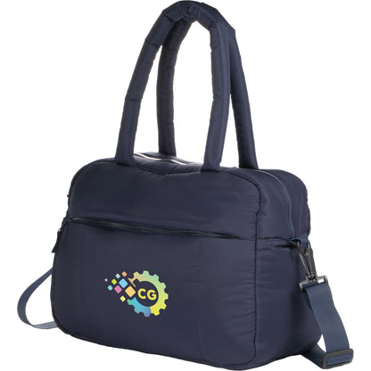 Blue Puffer Recycled Duffle Bag