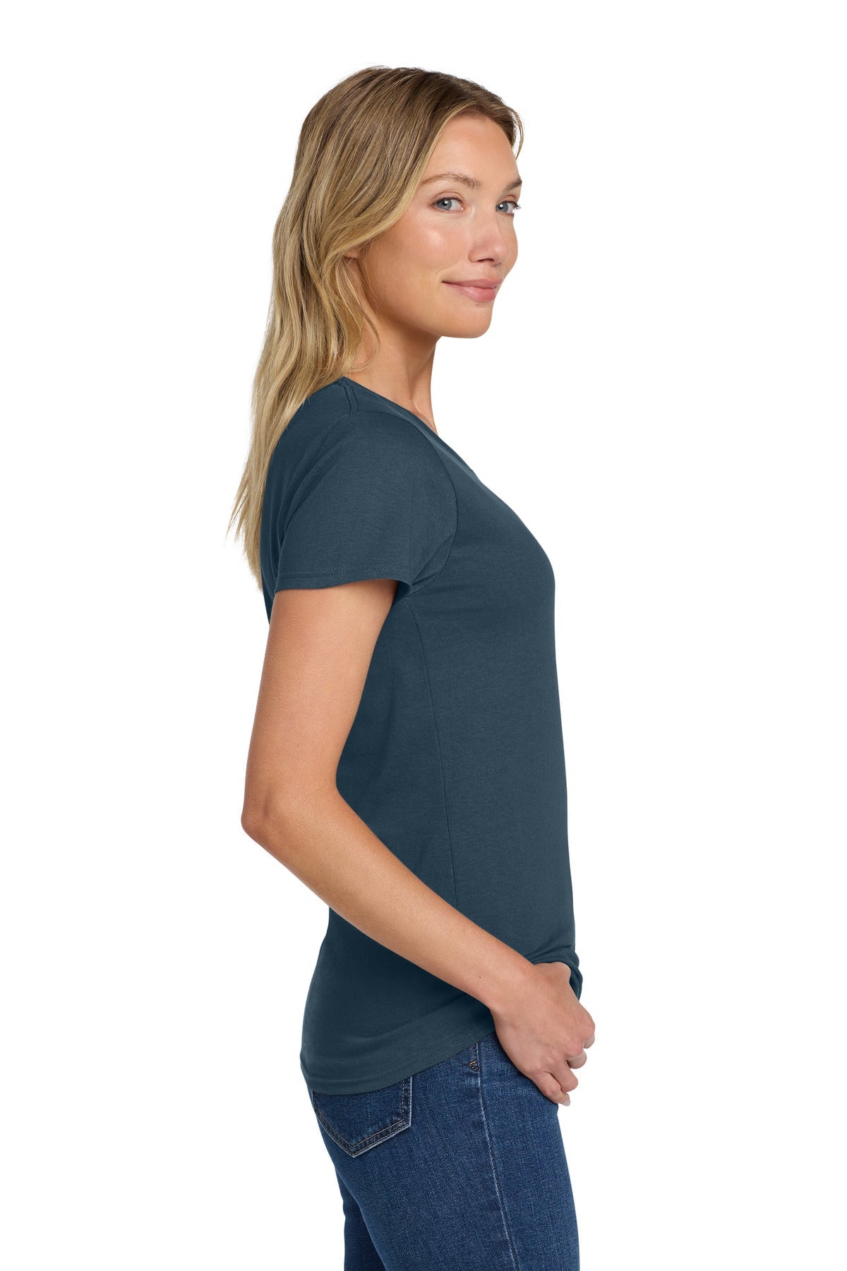 BlueDusk Gildan Women's Heavy Cotton 100% Cotton T-Shirt. 5000L