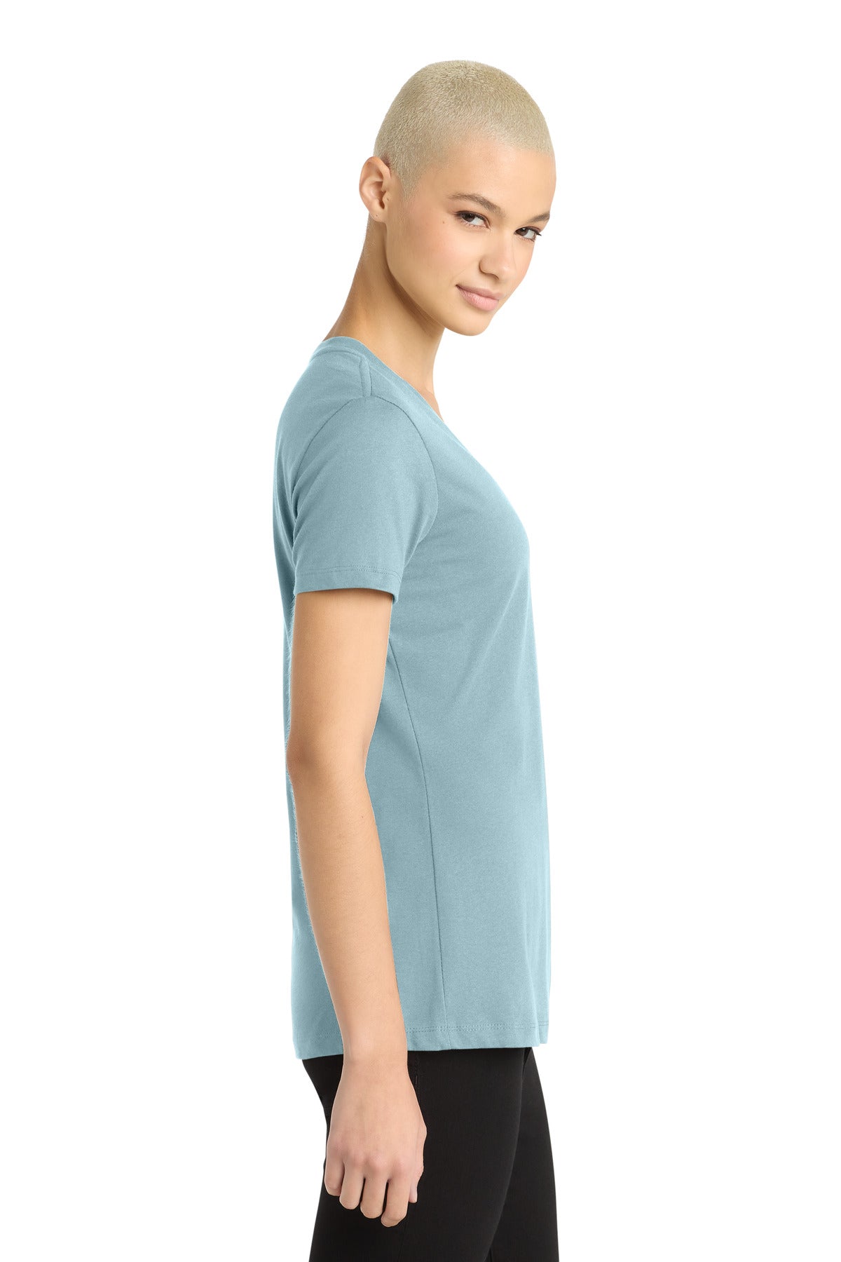 BlueFog District - Women's Perfect Weight V-Neck Tee. DM1170L