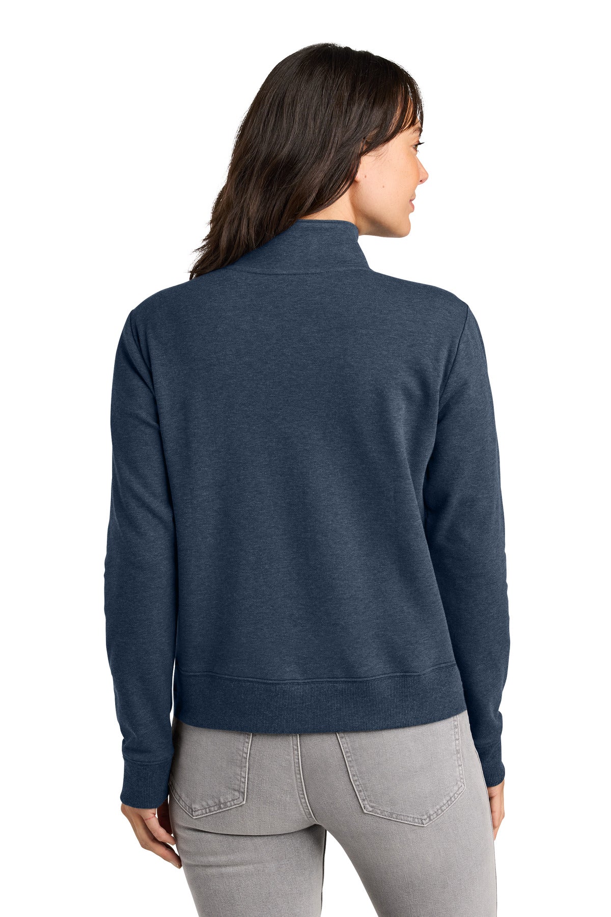 BlueHthr TravisMathew Women's Ocean Villa 1/4-Zip TMA41428