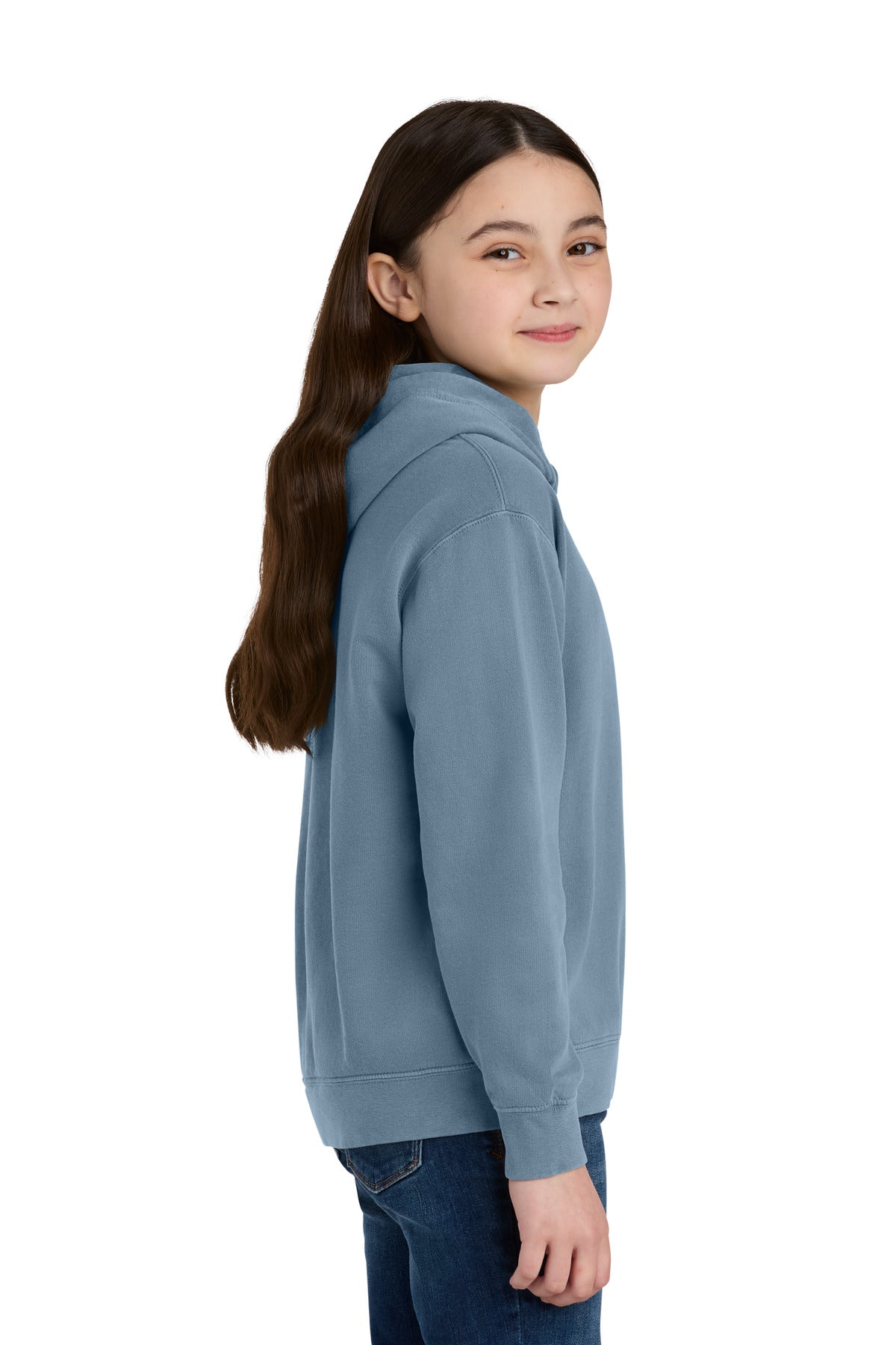 BlueJean Comfort Colors Youth Lightweight Hooded Sweatshirt 1467Y