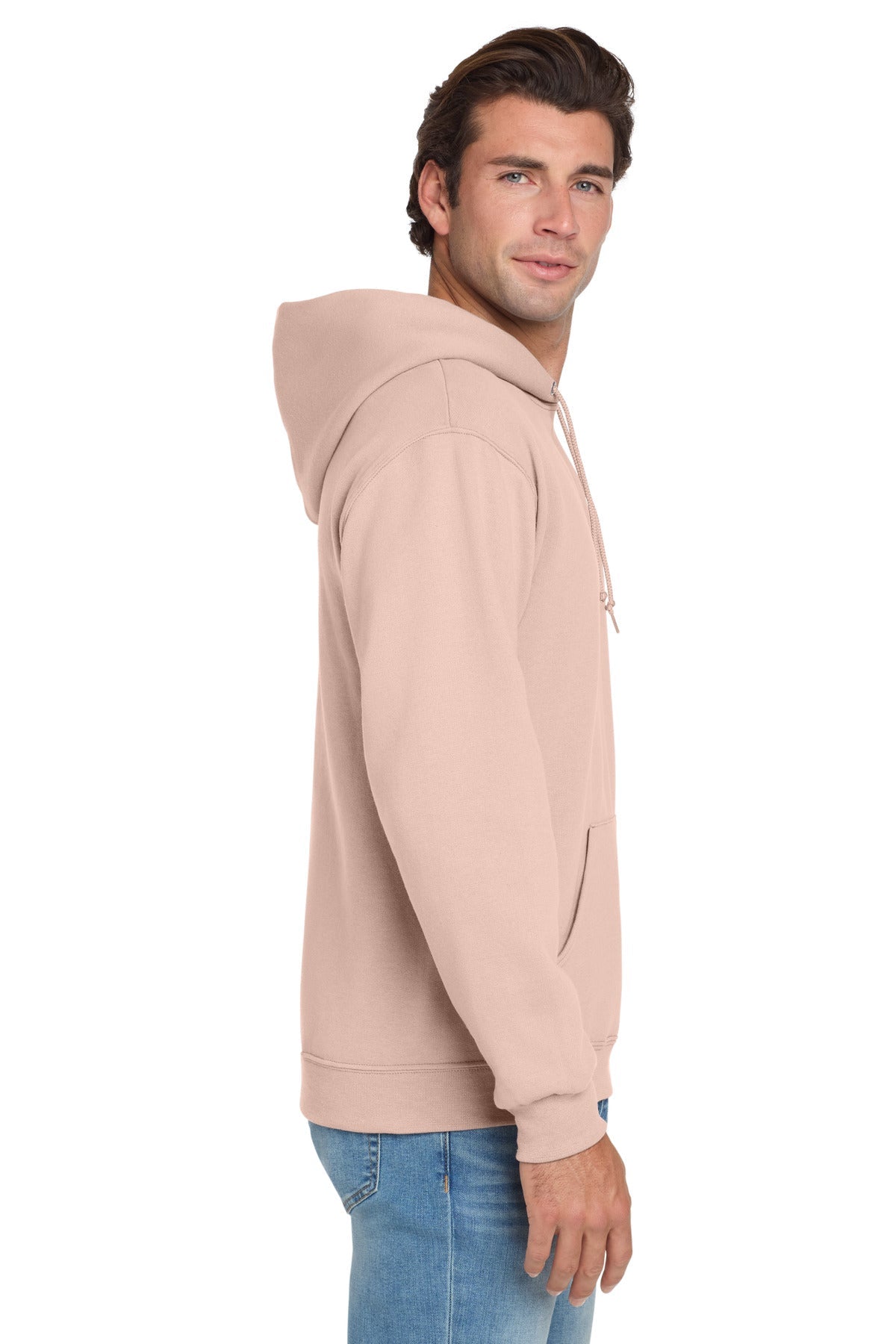 BlushPink Jerzees NuBlend Pullover Hooded Sweatshirt. 996M