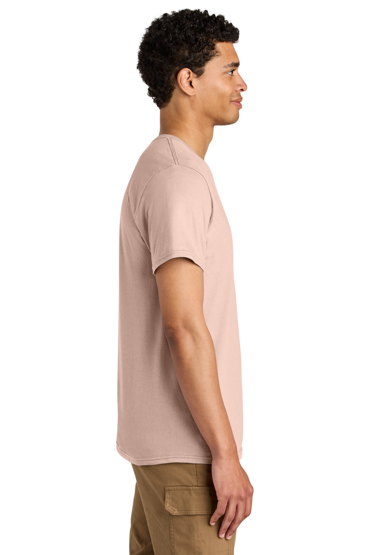 BlushPink Jerzees Unisex Premium Combed Ring Spun Cotton Tee 570M