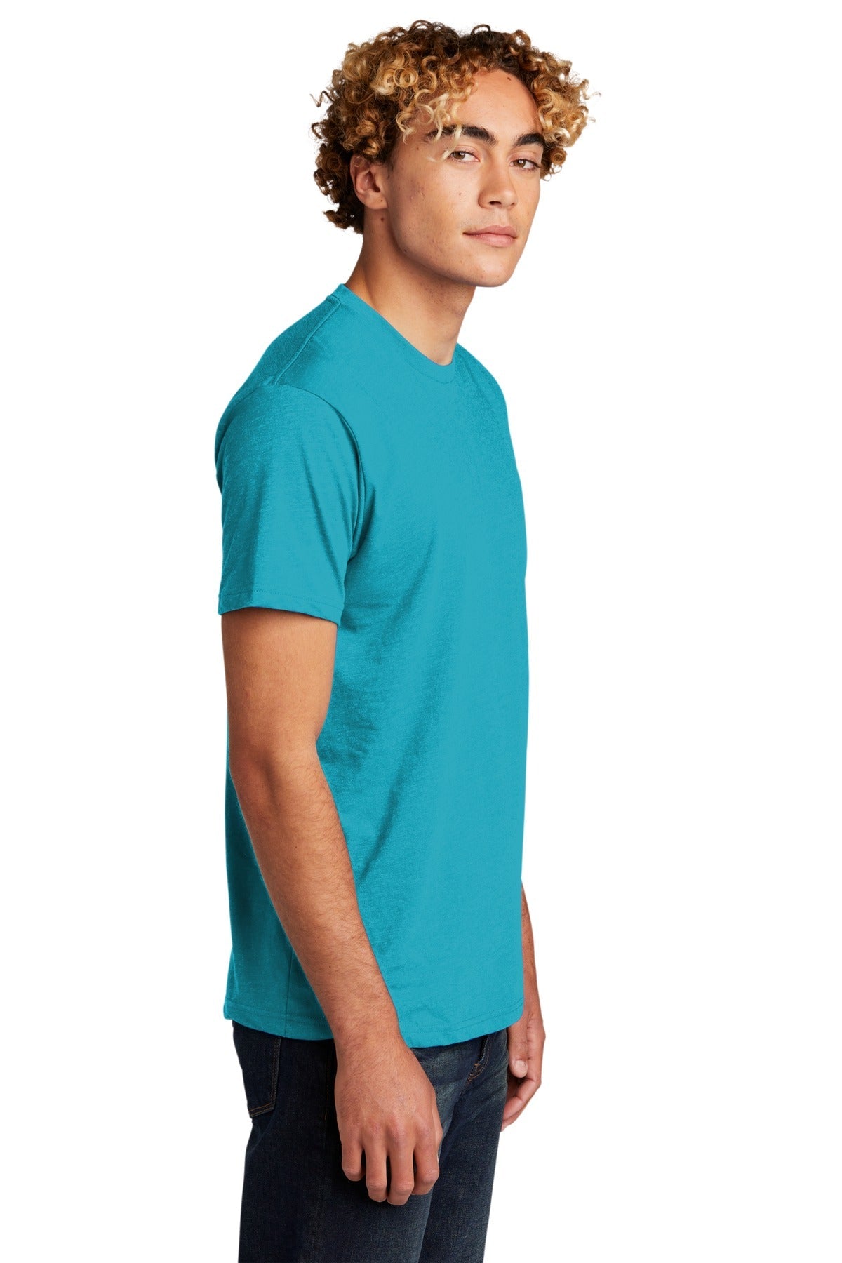 BondiBlue Next Level Apparel Adult CVC Tee. NL6210