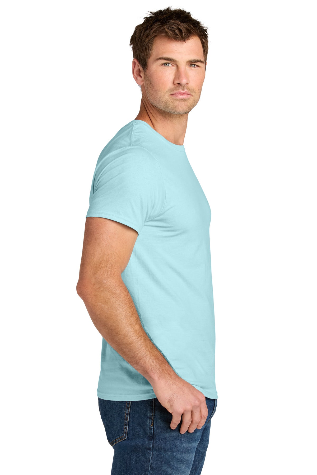 BreezyBlue Jerzees Ultimate Unisex Ring Spun T-Shirt IC46M