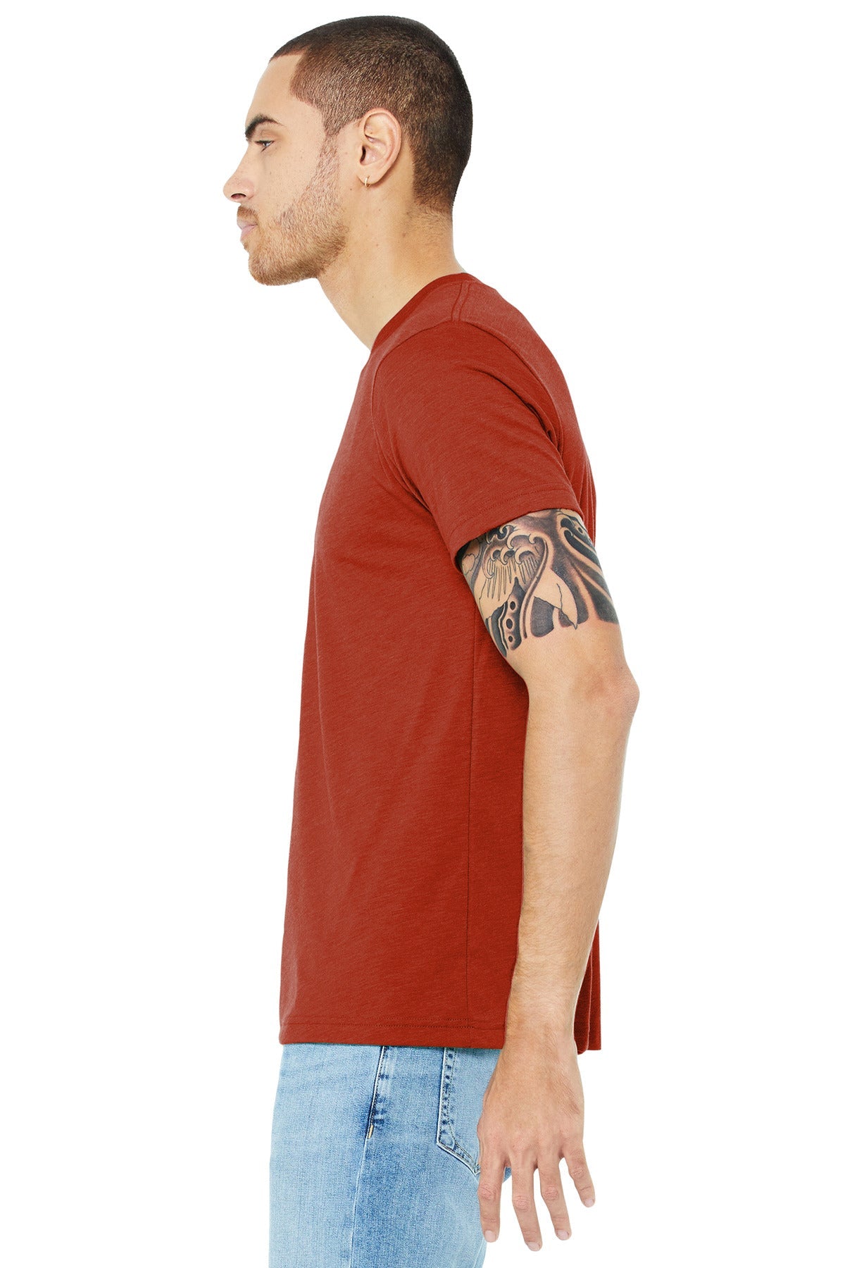 Brick TB BELLA+CANVAS Unisex Triblend Short Sleeve Tee. BC3413