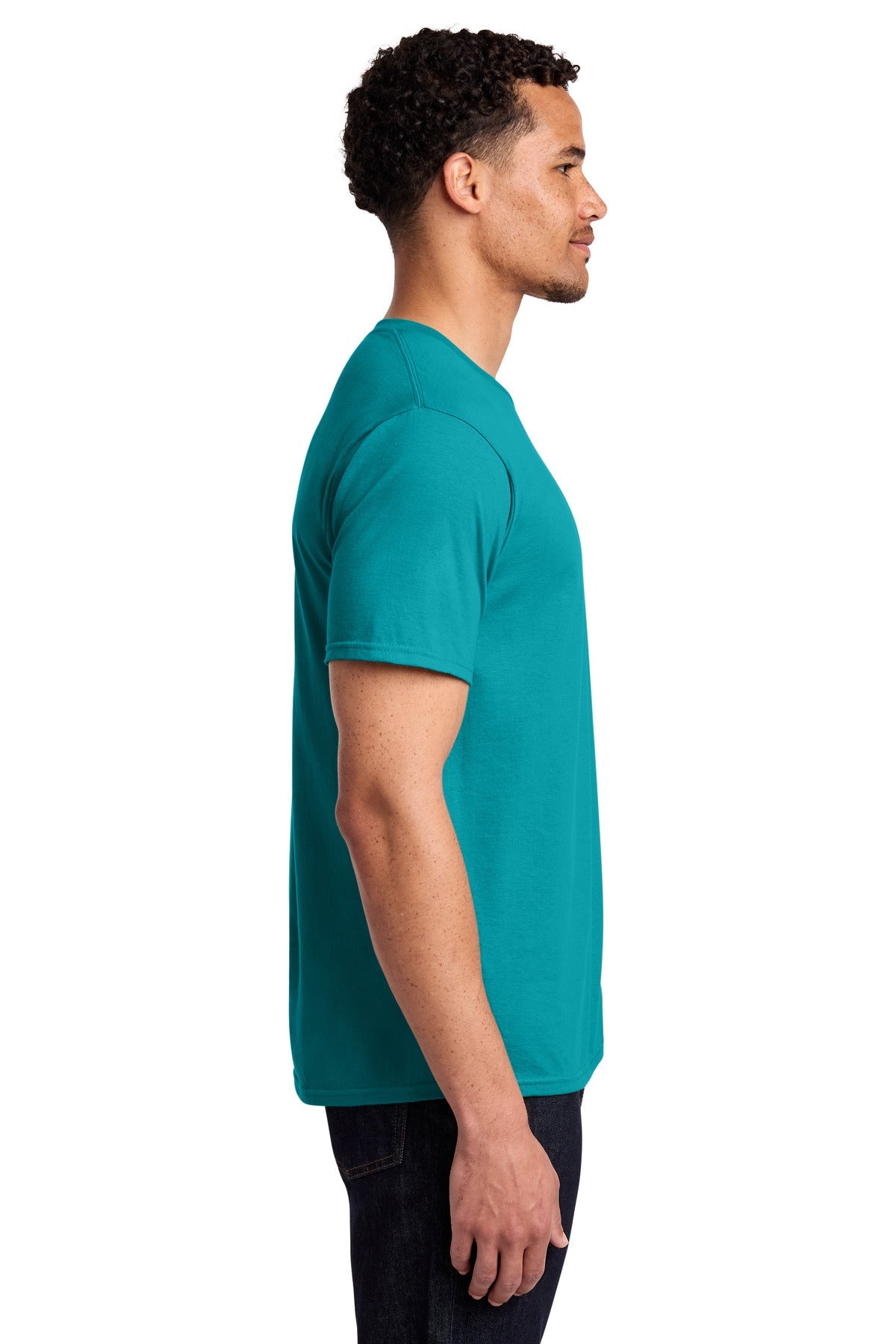 Bright Aqua Port & Co Fan Favorite Tee. PC450