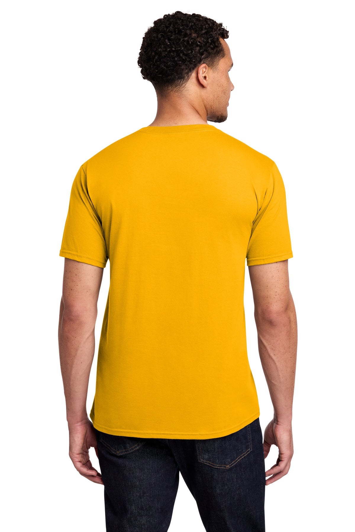 Bright Gold Port & Co Fan Favorite Tee. PC450