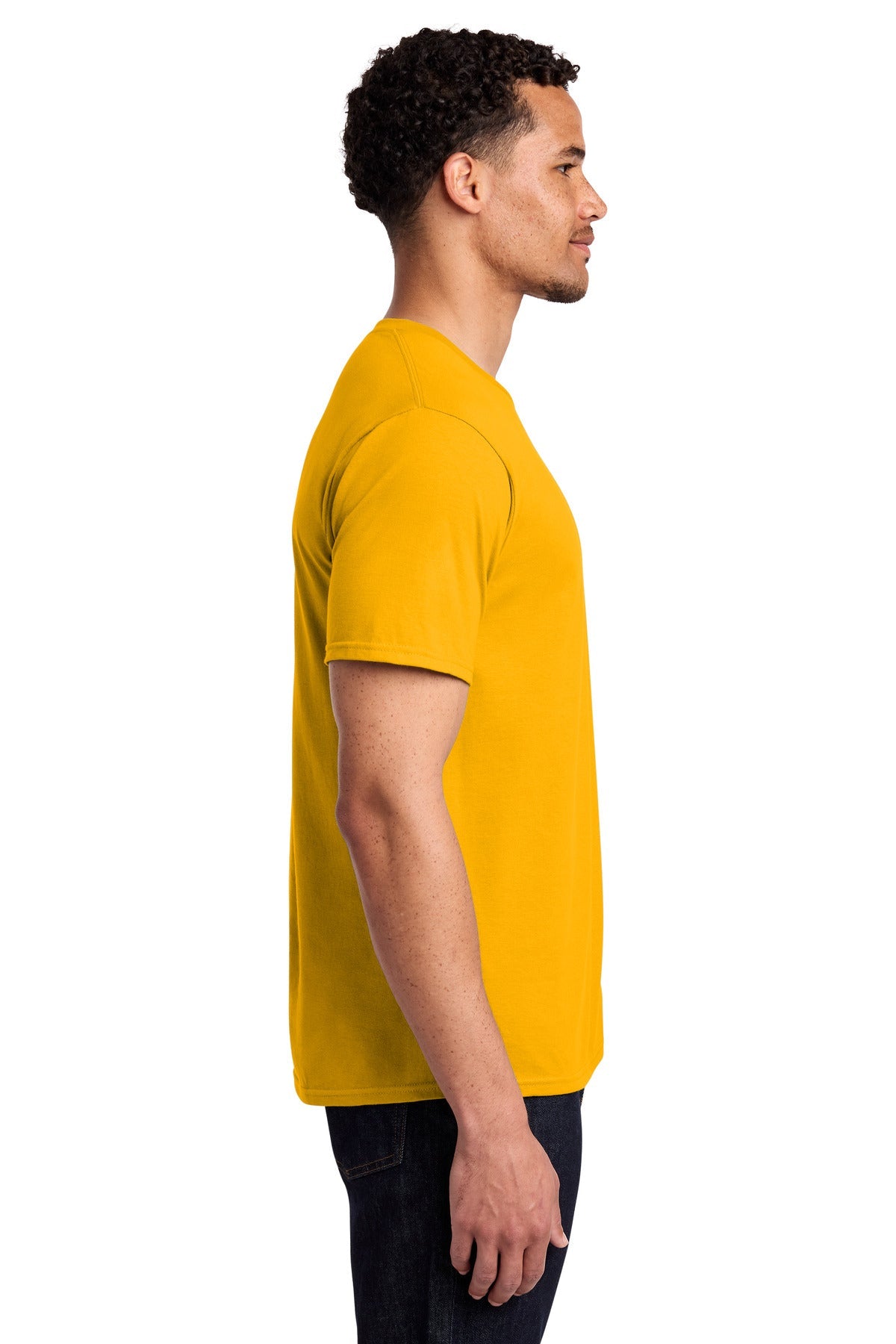 Bright Gold Port & Co Fan Favorite Tee. PC450