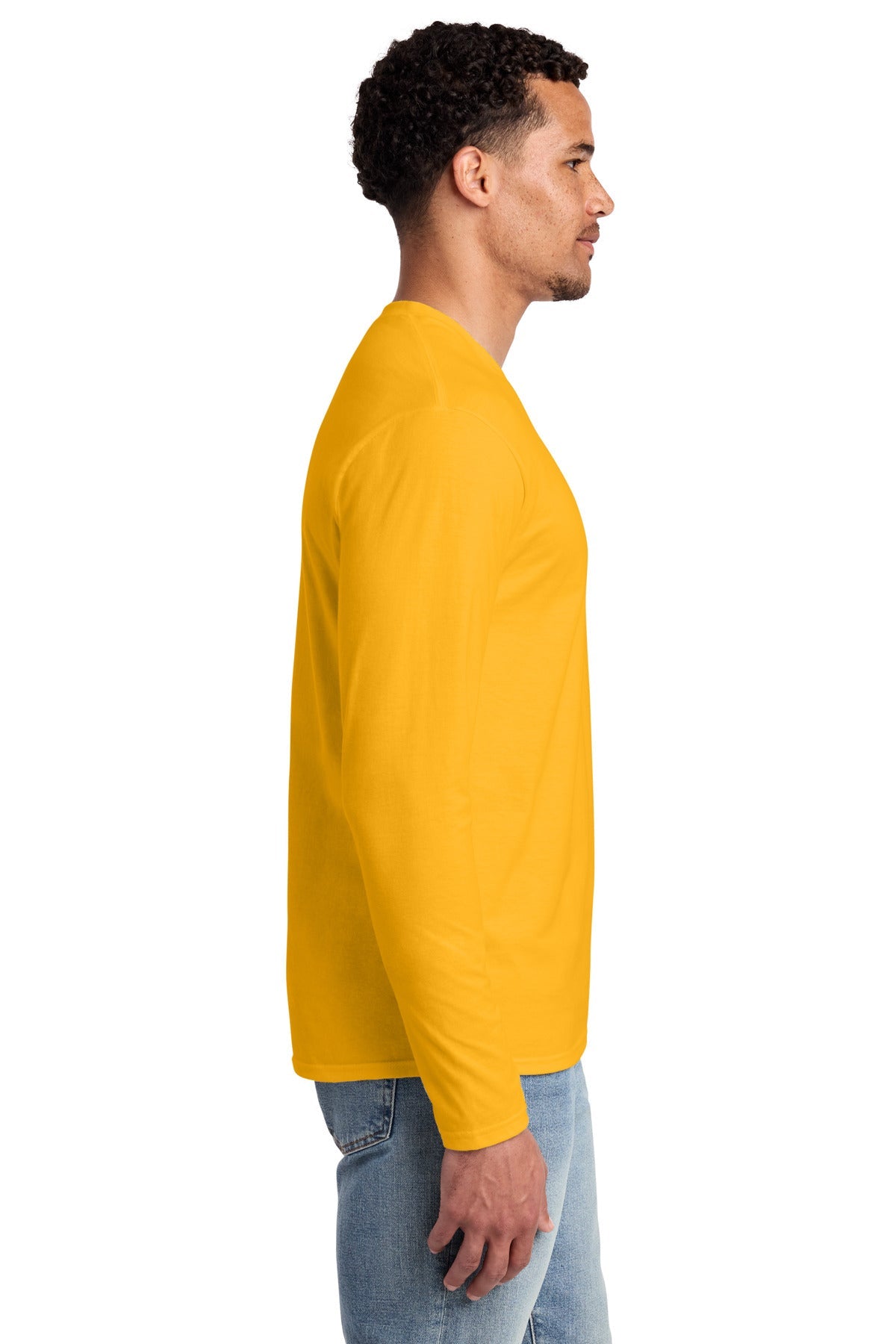 Bright Gold Port & Co Long Sleeve Fan Favorite Tee. PC450LS