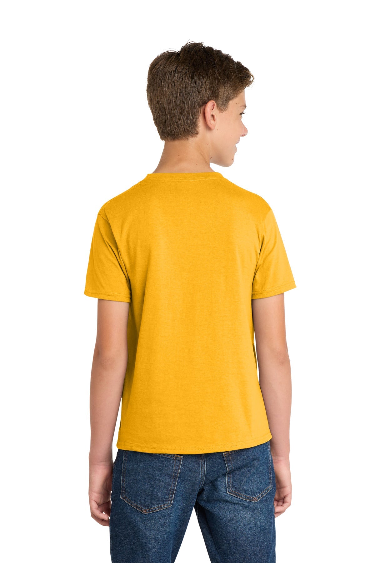 Bright Gold Port & Co Youth Fan Favorite Tee. PC450Y