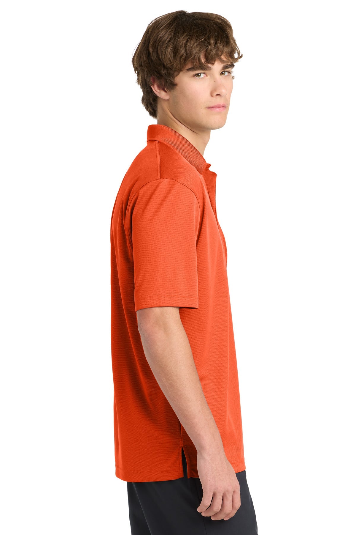 Bright Orange Sport-Tek Dri-Mesh Polo. K469