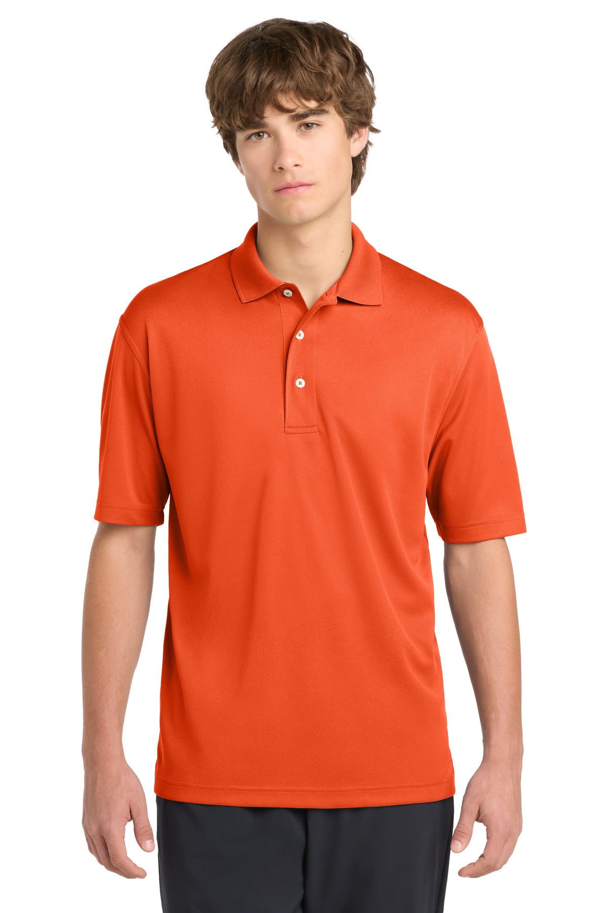 Bright Orange Sport-Tek Dri-Mesh Polo. K469