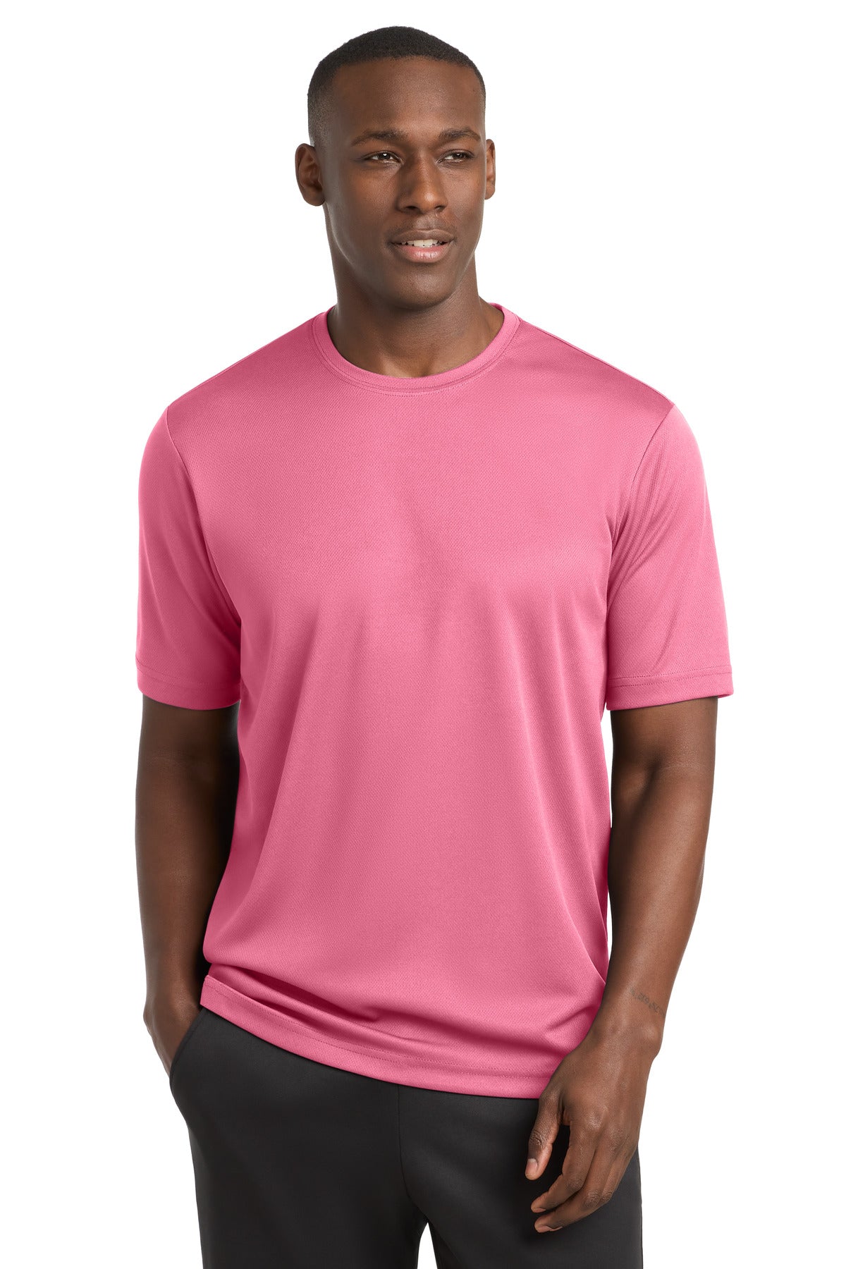 Bright Pink Sport-Tek PosiCharge RacerMesh Tee. ST340