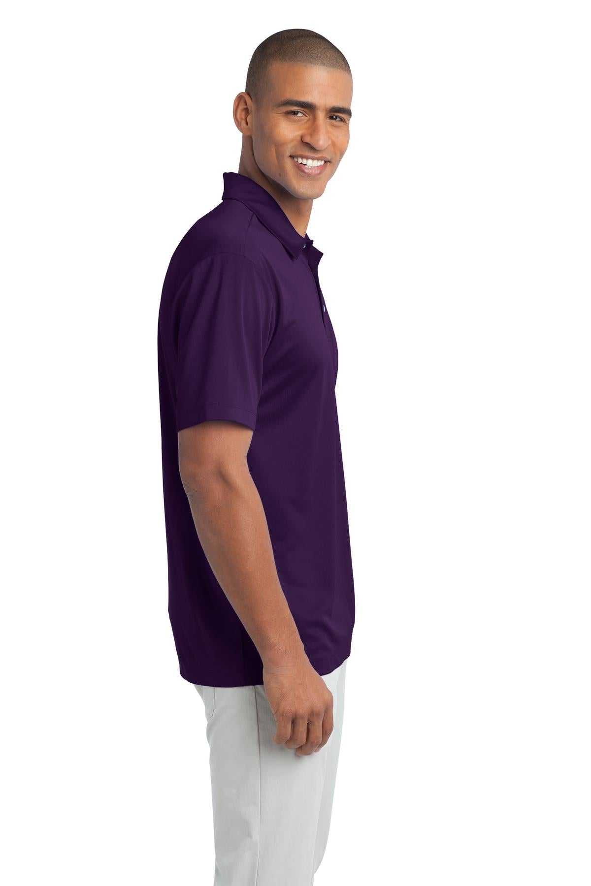 Bright Purple Port Authority Silk Touch Performance Polo. K540