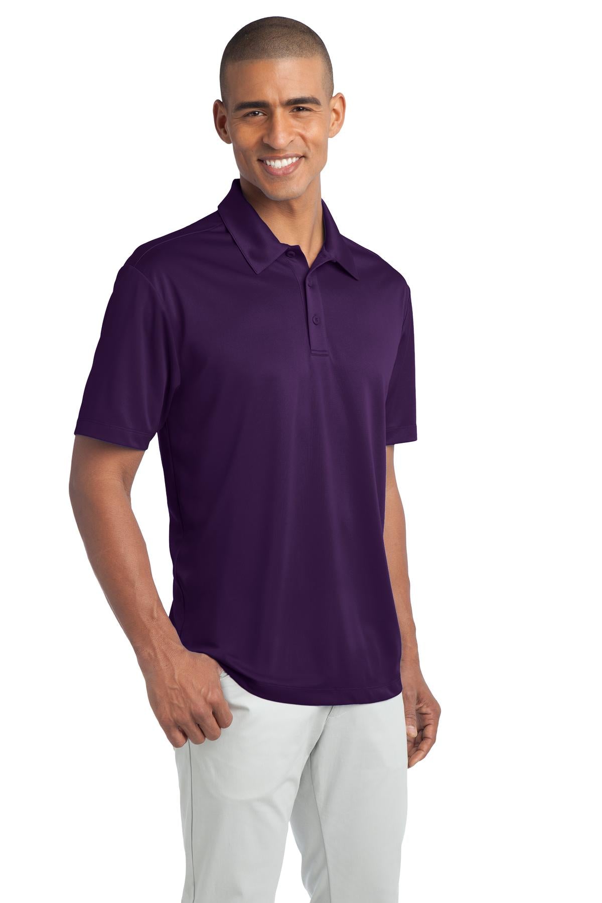Bright Purple Port Authority Silk Touch Performance Polo. K540