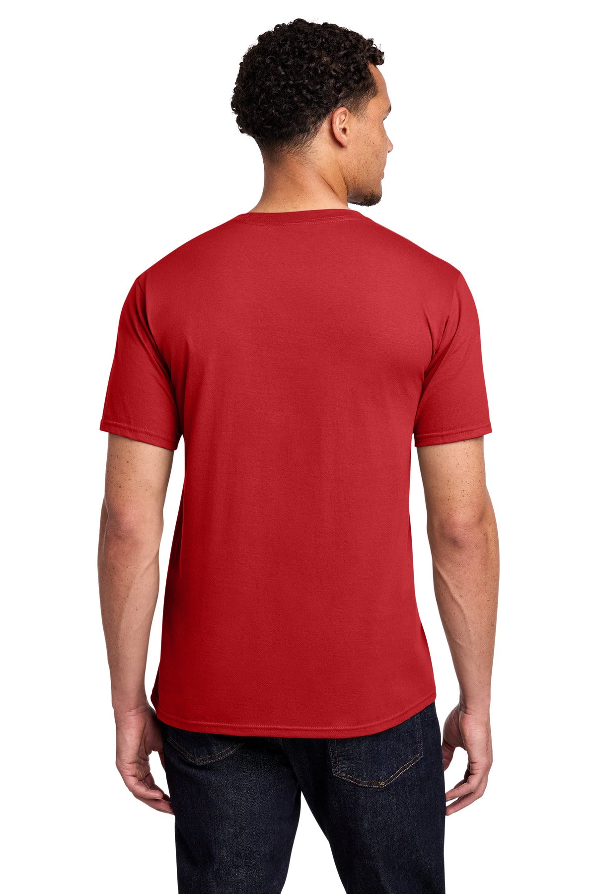 Bright Red Port & Co Fan Favorite Tee. PC450