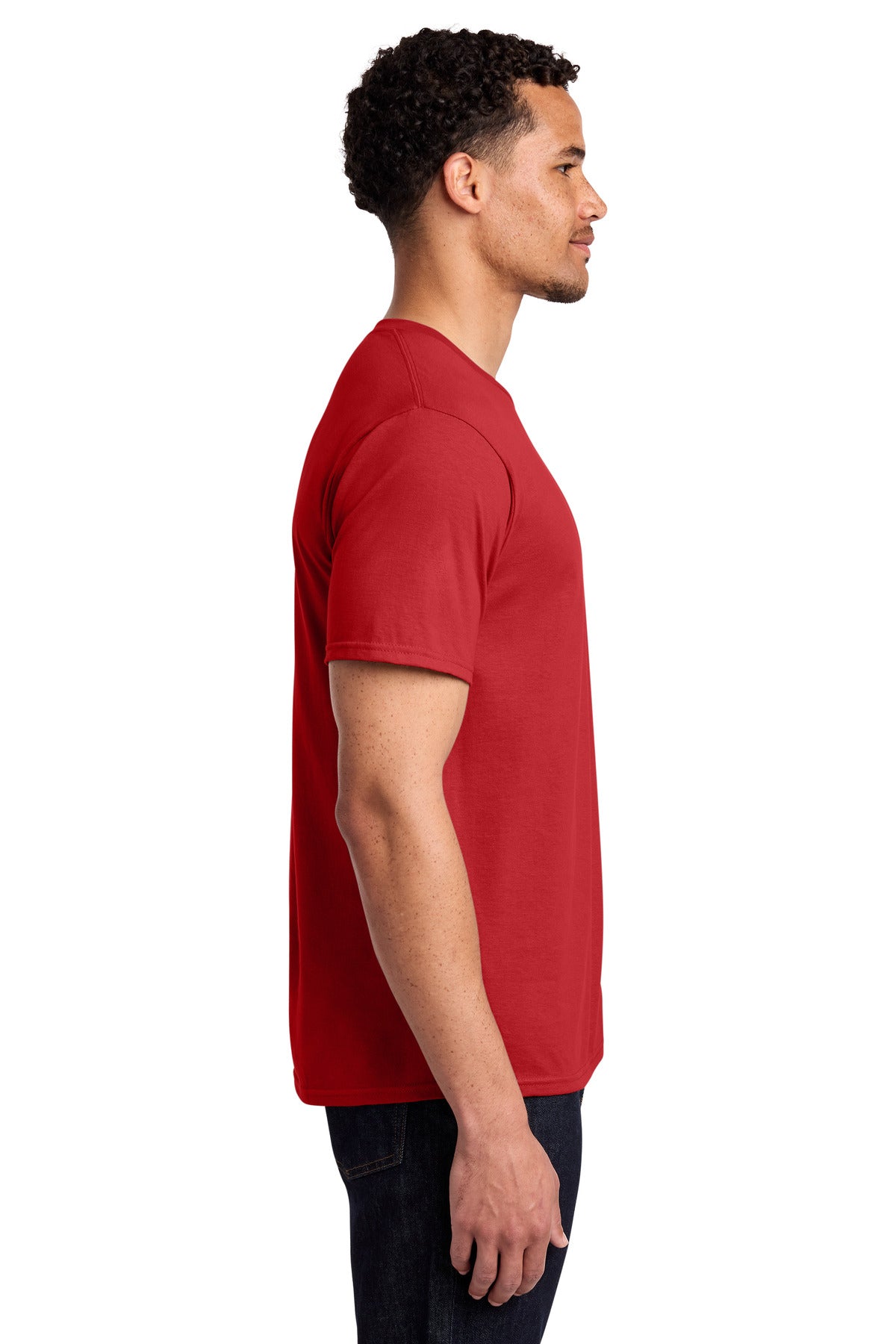 Bright Red Port & Co Fan Favorite Tee. PC450