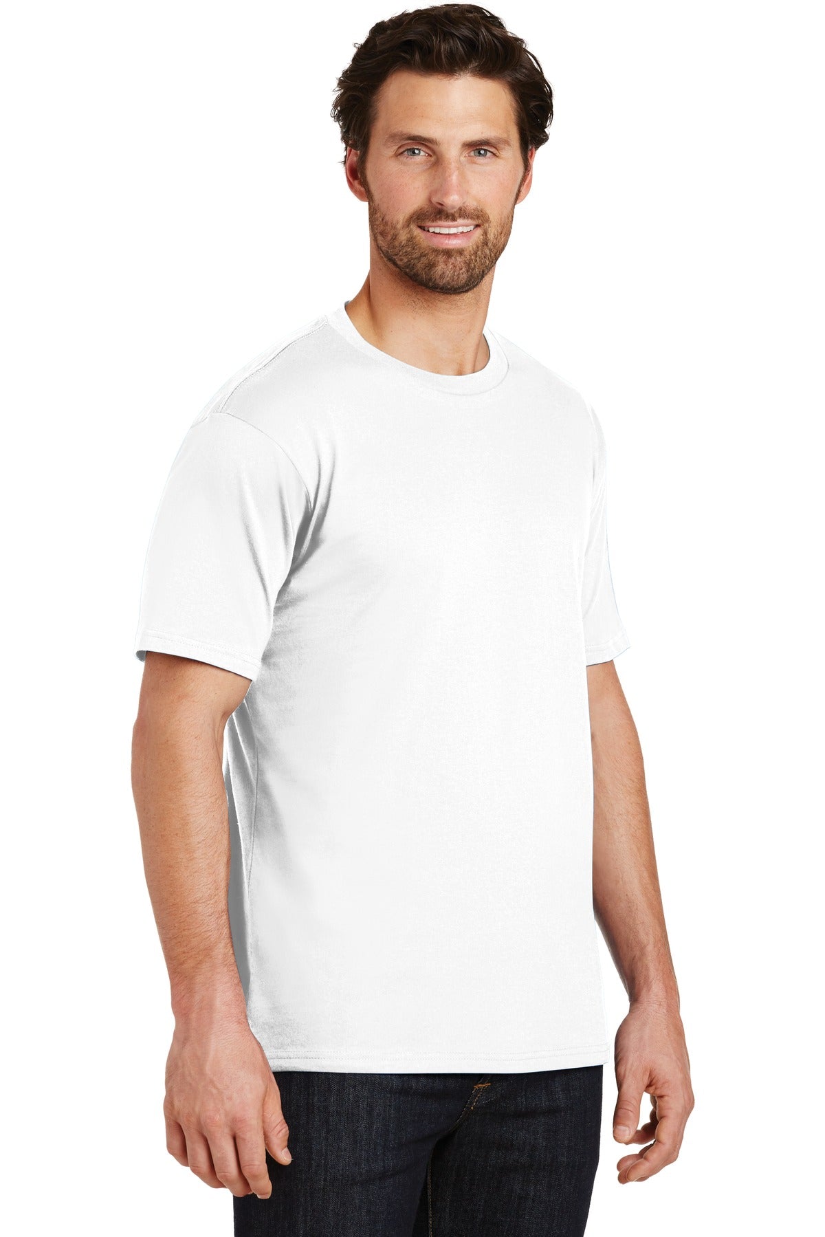 Bright White District Perfect Weight Tee. DT104