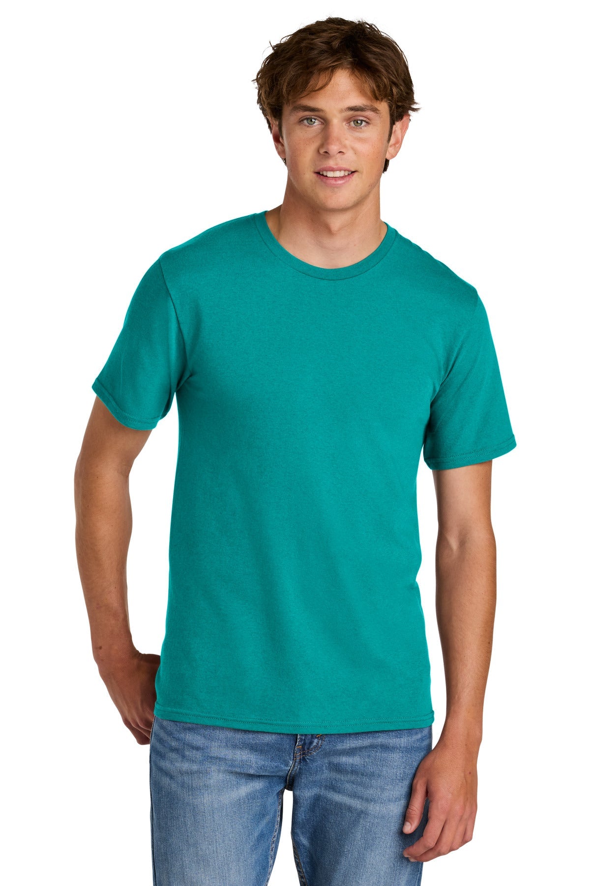 BrightAqua Port & Co Easy Cotton Tee PC43