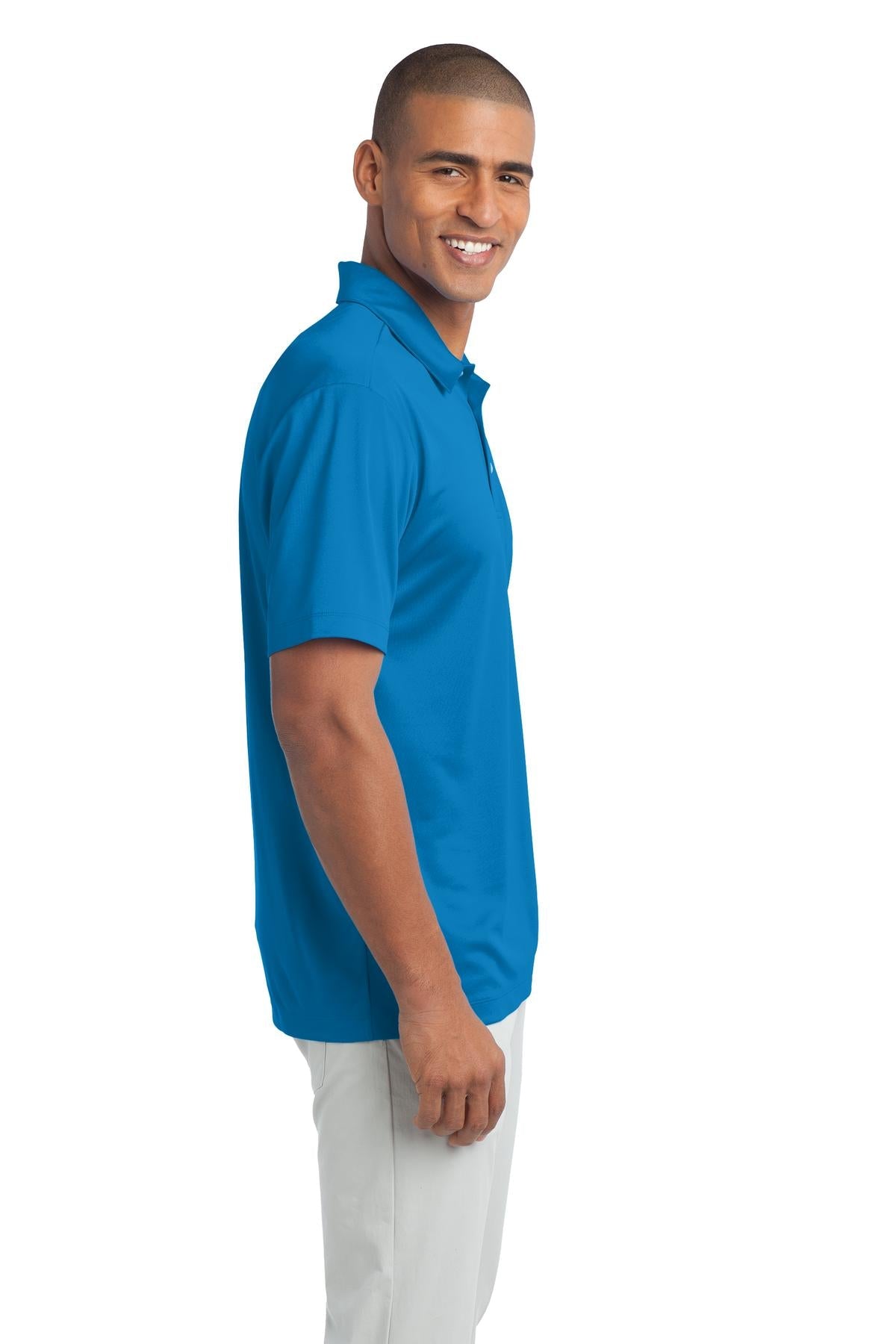 Brilliant Blue Port Authority Silk Touch Performance Polo. K540