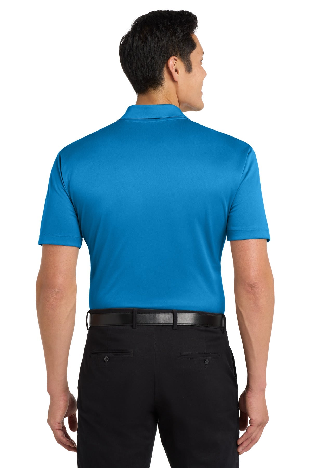 Brilliant Blue Port Authority Silk Touch Performance Polo. K540