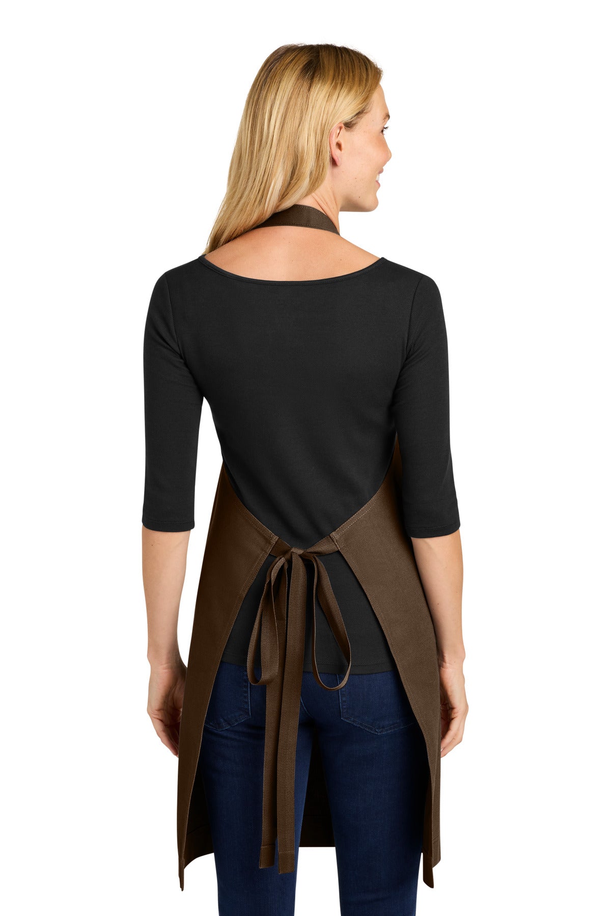 Brown Port Authority Signature Heavy Twill Bib Apron A900