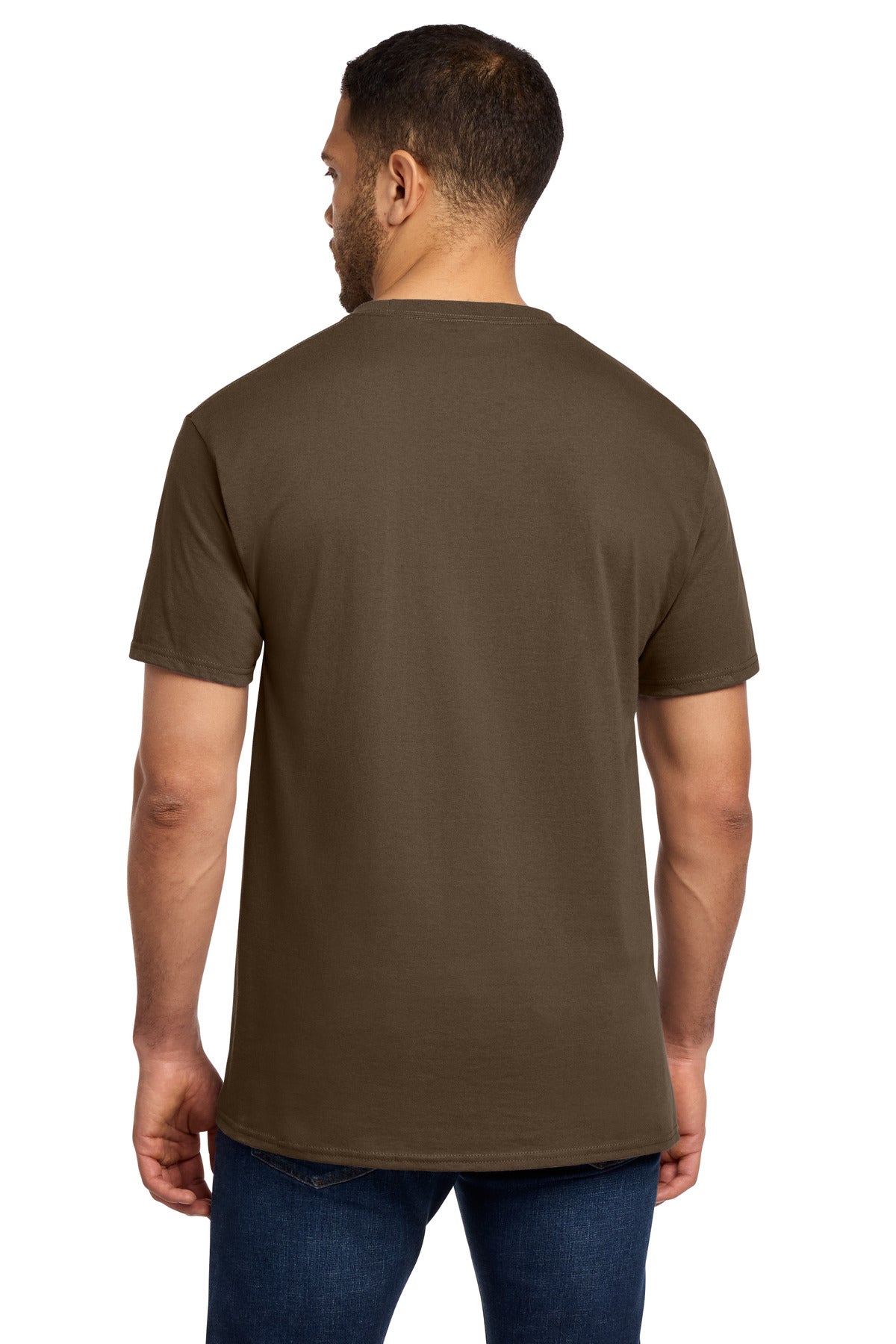 Brown Port & Co Essential Pocket Tee. PC61P