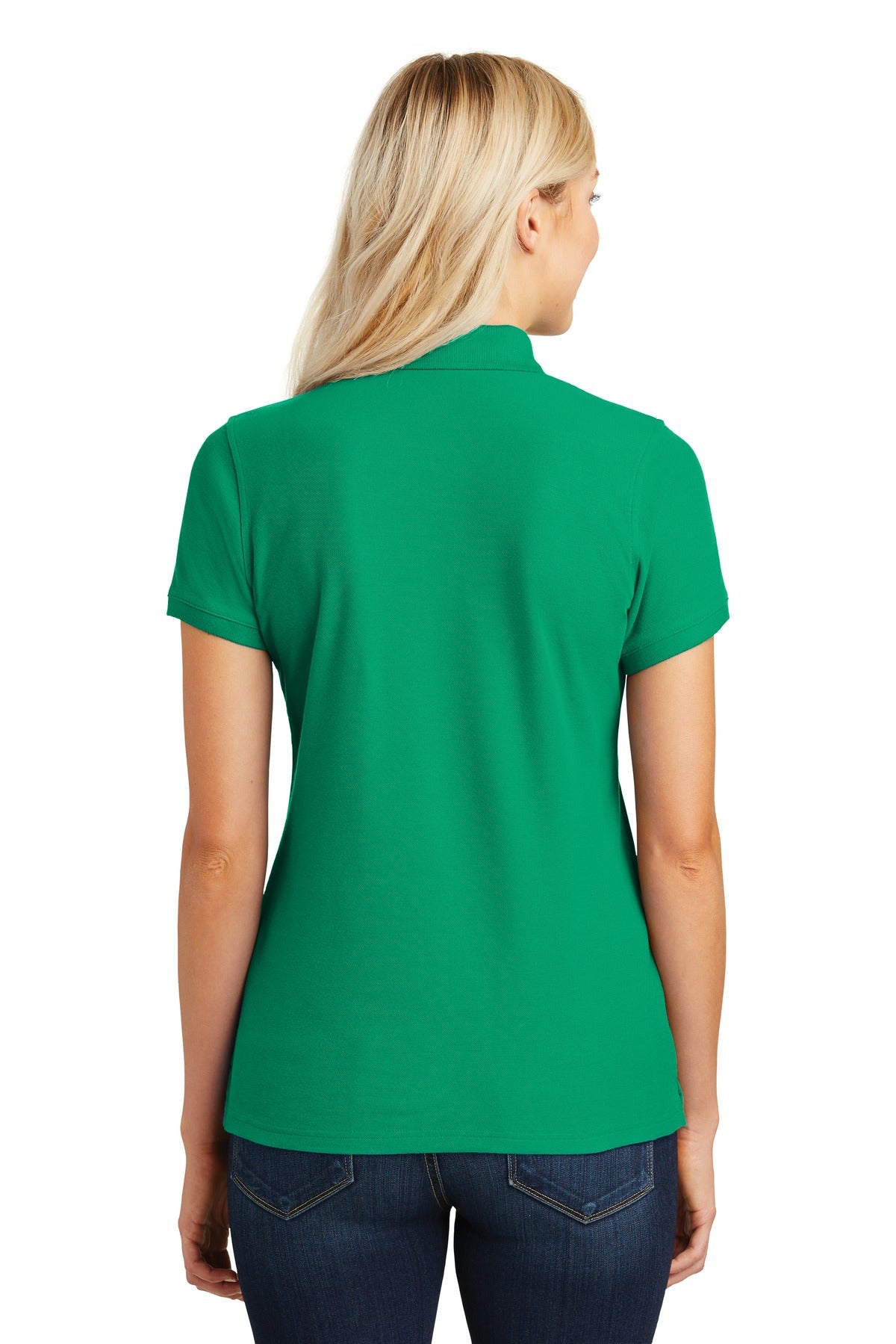 Brt Kelly Grn Port Authority Women's Core Classic Pique Polo. L100