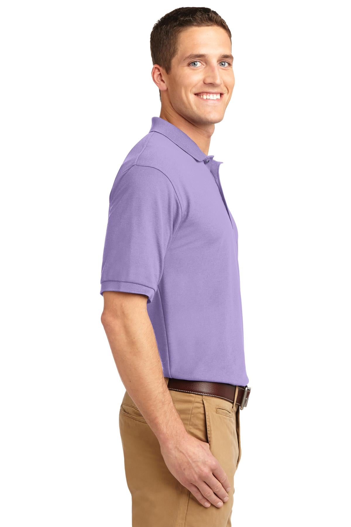Brt Lavender Port Authority Extended Size Silk Touch Polo K500ES