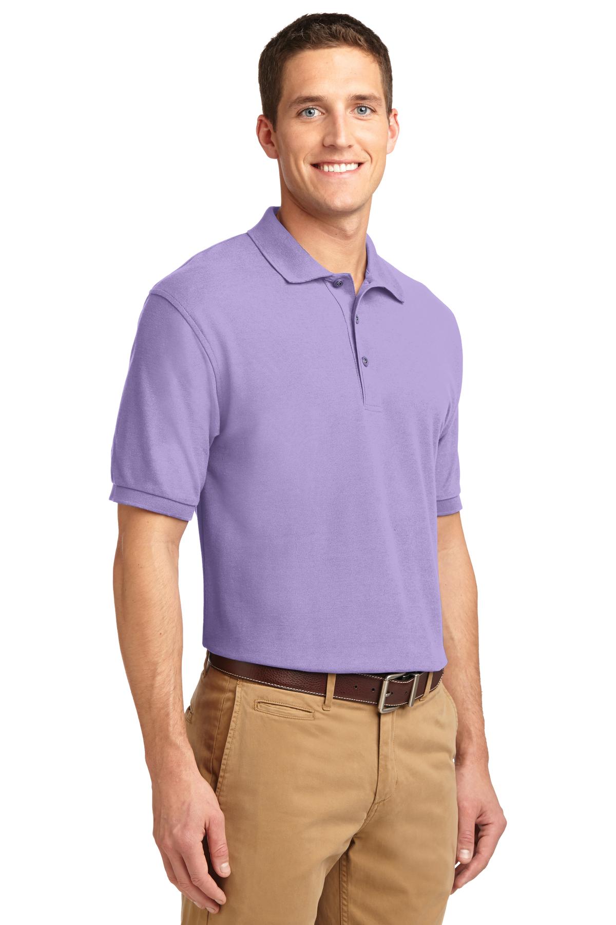 Brt Lavender Port Authority Extended Size Silk Touch Polo K500ES