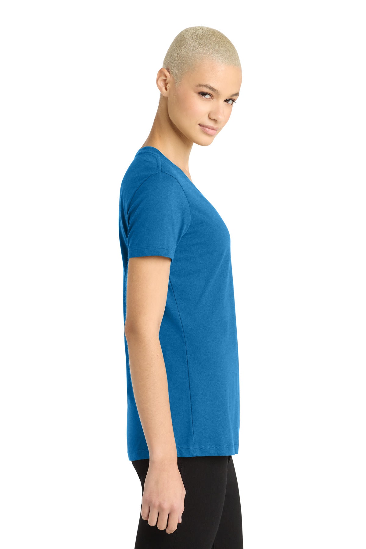 BrtBlue District - Women's Perfect Weight V-Neck Tee. DM1170L