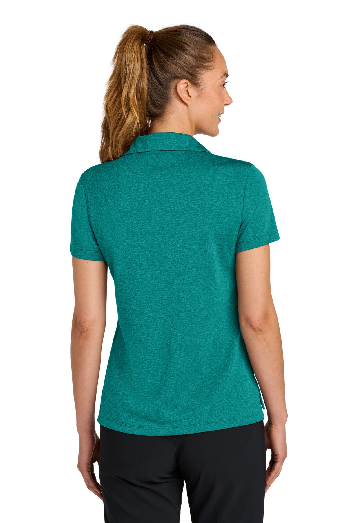 BrtSpruceH Nike Women's Dri-FIT Smooth Heather Polo NKFQ4793