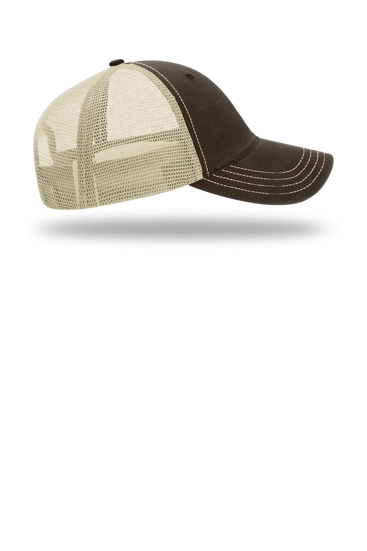Brwn/Khaki Richardson Garment Washed Trucker 111